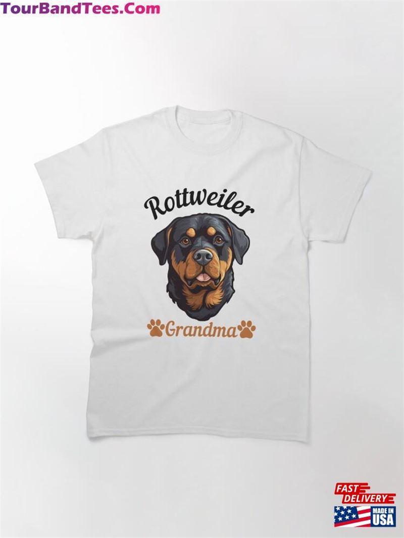 Rottweiler Grandma Rottie Dog Mom Funny Mothers Day Classic T-Shirt Sweatshirt Hoodie 29Uf211398 – Utopia Fashion