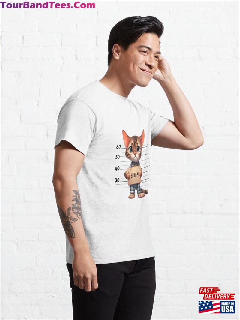 Sad Bengal Cat Mugshot Classic T-Shirt Sweatshirt 29Uf193541 – Utopia Fashion