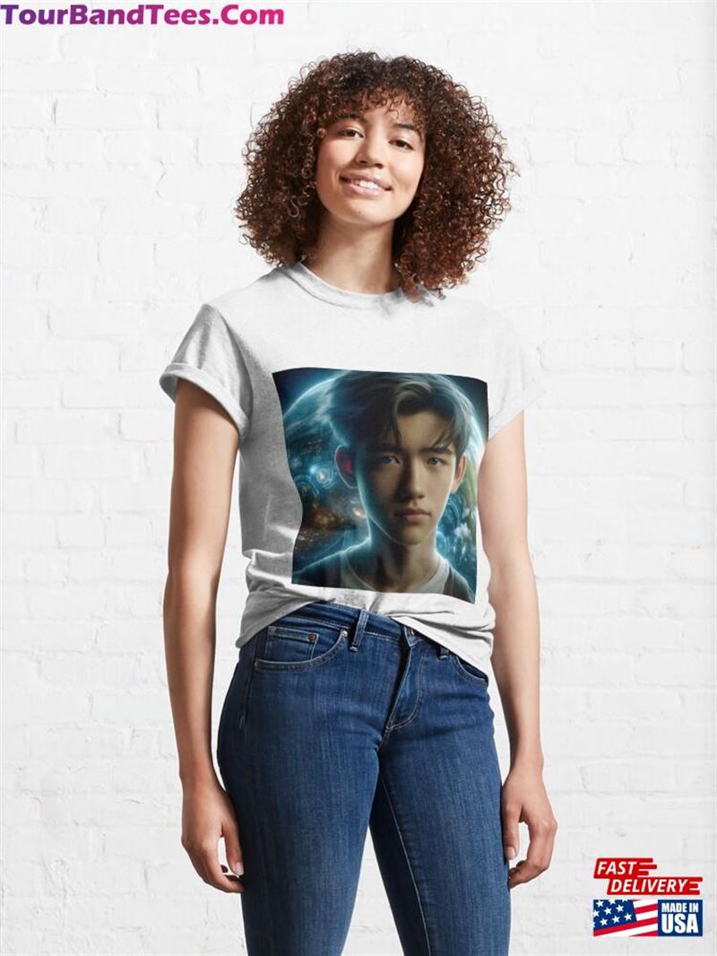 Sci Fi City Of Future With Asian Boy Classic T-Shirt Unisex 29Uf192060 – Utopia Fashion