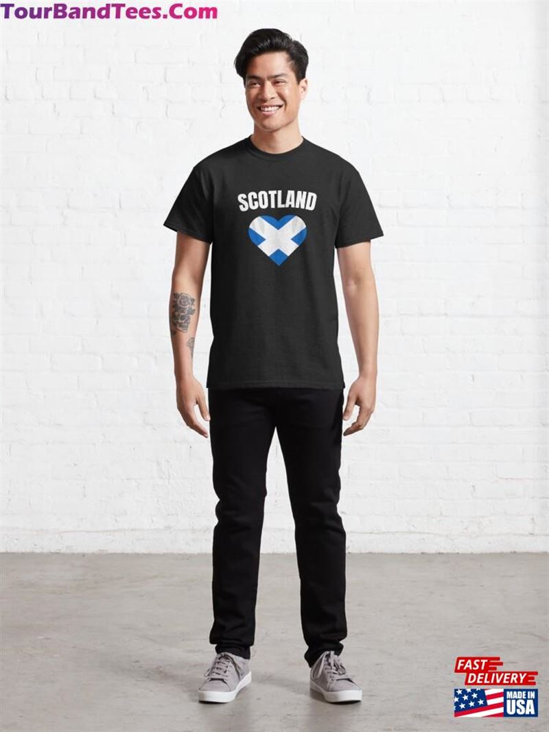 Scotland Scottish Cross Heart Flag Classic T-Shirt Sweatshirt 29Uf191863 – Utopia Fashion