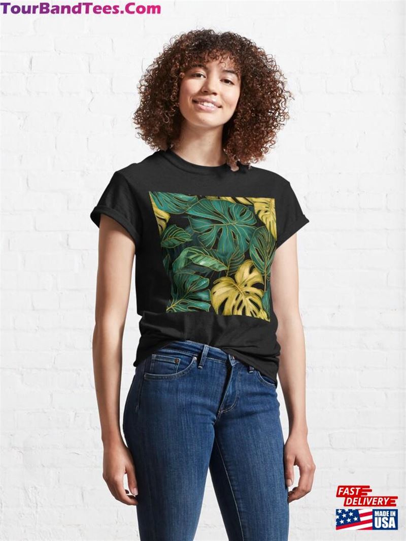 Seamlees Monstera Jungle Vibes Classic T-Shirt Sweatshirt Unisex 29Uf192583 – Utopia Fashion