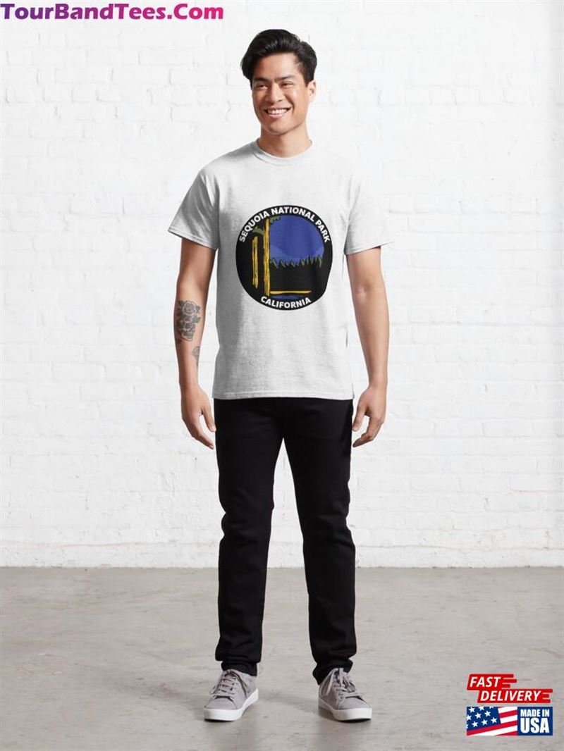 Sequoia National Park Badge Landscape Classic T-Shirt Unisex 29Uf192076 – Utopia Fashion