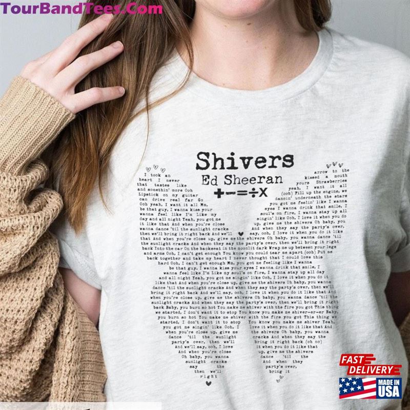 Shivers Tee Ed Sheeran Tour Shirt The Mathletics Concert Sweatshirt Classic 29Uf193835 – Utopia Fashion