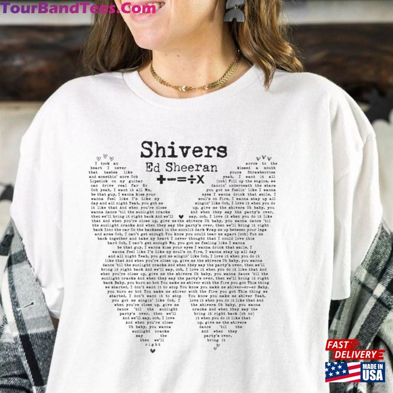 Shivers Tee Ed Sheeran Tour Shirt The Mathletics Concert Sweatshirt Classic 29Uf193835 – Utopia Fashion