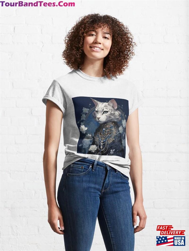 Silver Bengal Cat Art Classic T-Shirt Sweatshirt 29Uf194286 – Utopia Fashion