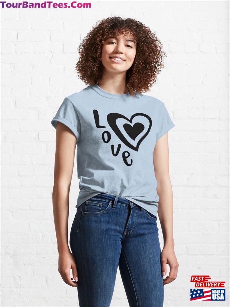 Simple Love Heart Classic T-Shirt Hoodie 29Uf192829 – Utopia Fashion