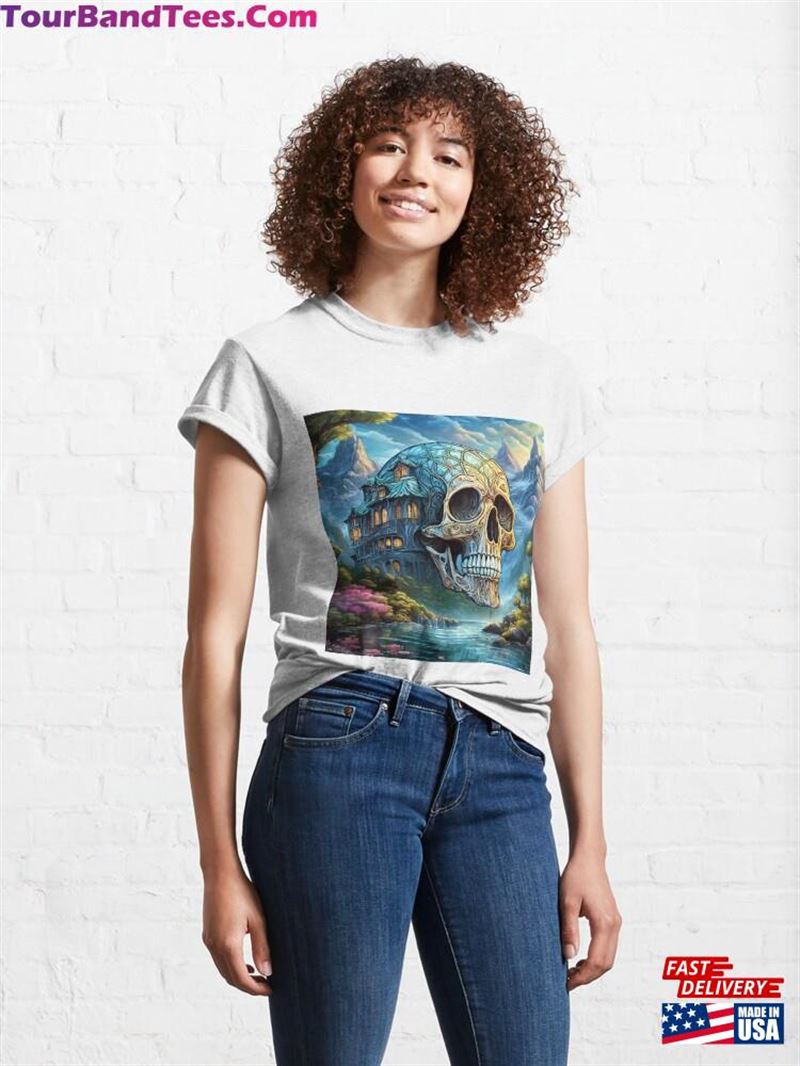 Skull Head River House Classic T-Shirt 29Uf207032 – Utopia Fashion