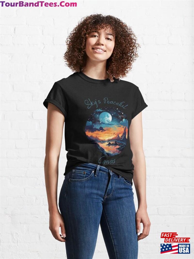 Sky Peaceful Canvas Classic T-Shirt Sweatshirt 29Uf201943 – Utopia Fashion