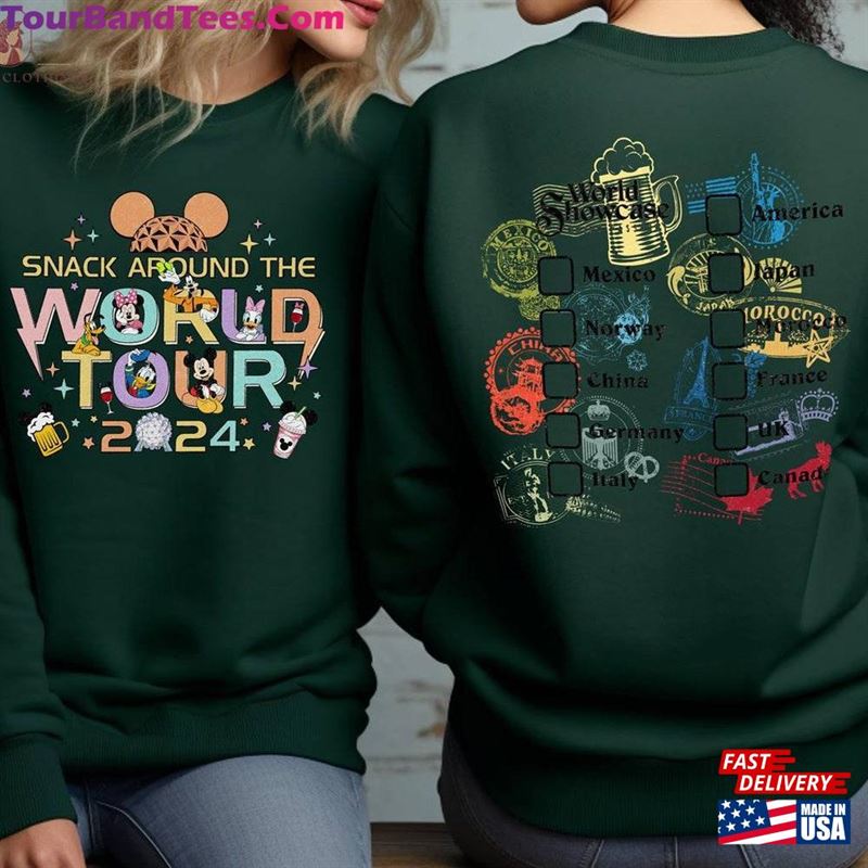 Snack Around The World Tour Shirt Epcot Showcase Sweatshirt Unisex 29Uf193374 – Utopia Fashion