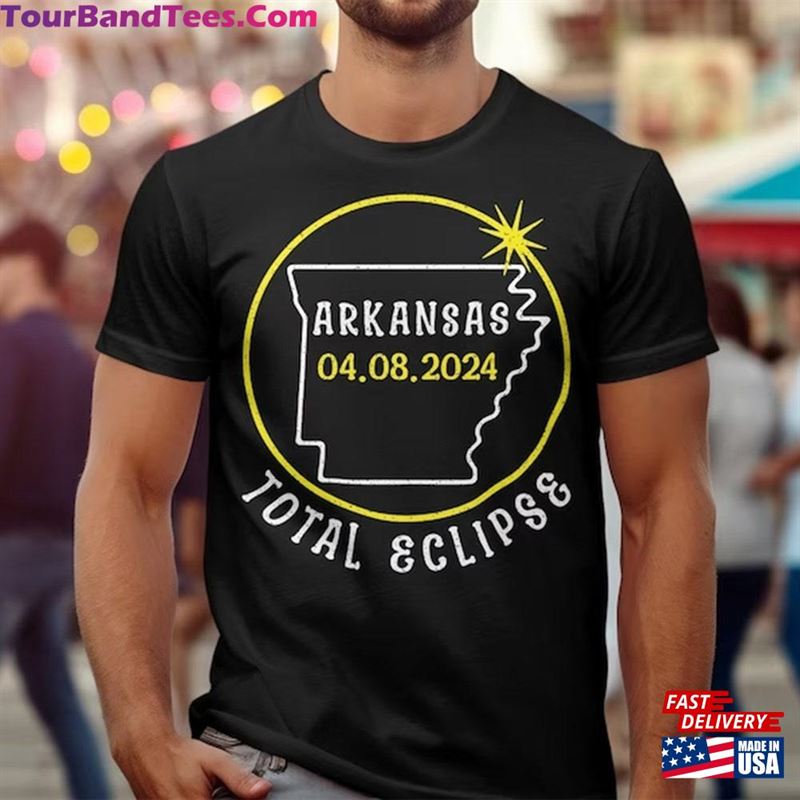 Solar Eclipse Arkansas America Tour Shirt April 8Th Hoodie Sweatshirt 29Uf191951 – Utopia Fashion