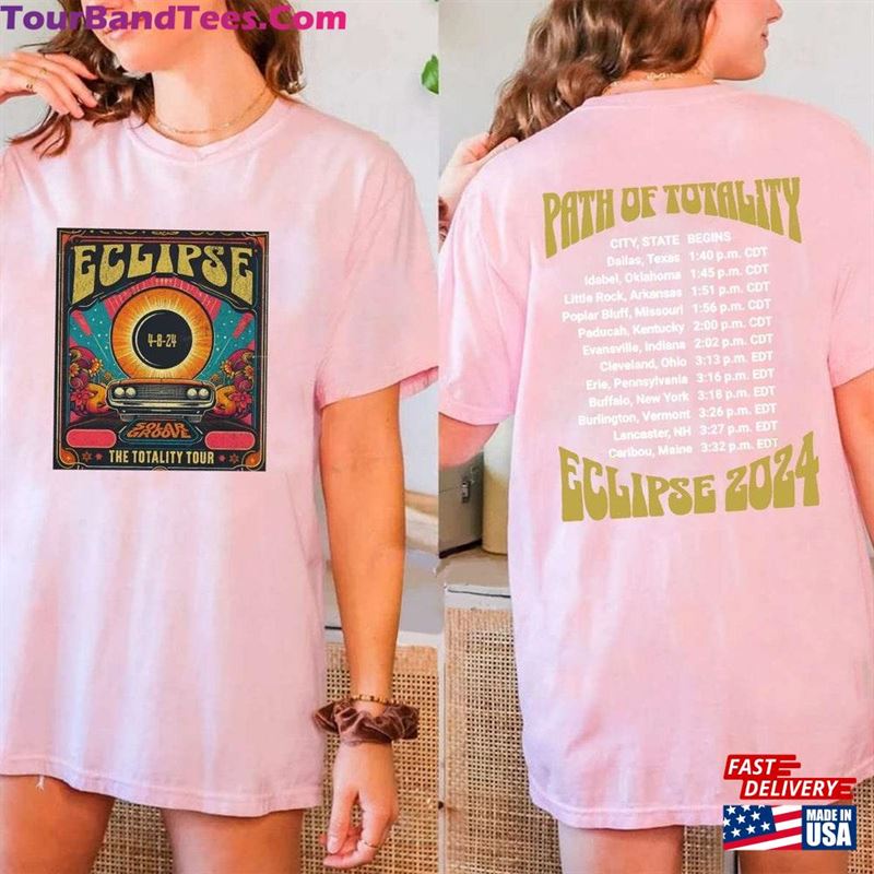 Solar Eclipse Tour Shirt Retro Style T-Shirt Path Of Totality Vintage Look Tee April Distressed Unisex Hoodie 29Uf193813 – Utopia Fashion