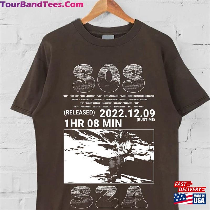 Sos Album T-Shirt Retro Graphic Tshirt S Z A Girls Vintage Style Clothing Gift For Men Women Unisex T 29Uf193958 – Utopia Fashion