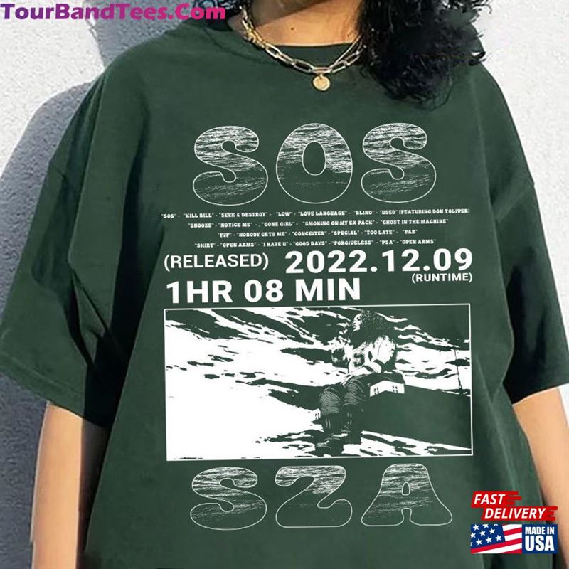 Sos Album T-Shirt Retro Graphic Tshirt S Z A Girls Vintage Style Clothing Gift For Men Women Unisex T 29Uf193958 – Utopia Fashion