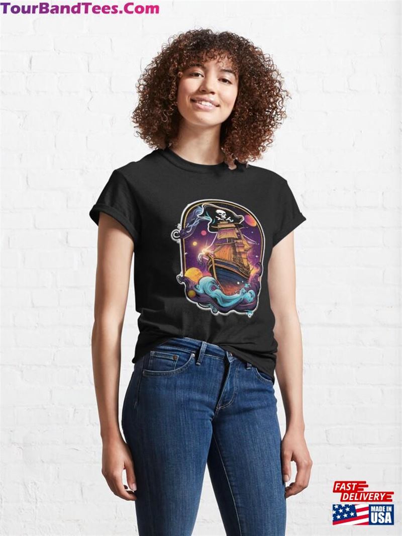 Space Pirate Ship Classic T-Shirt 29Uf191805 – Utopia Fashion