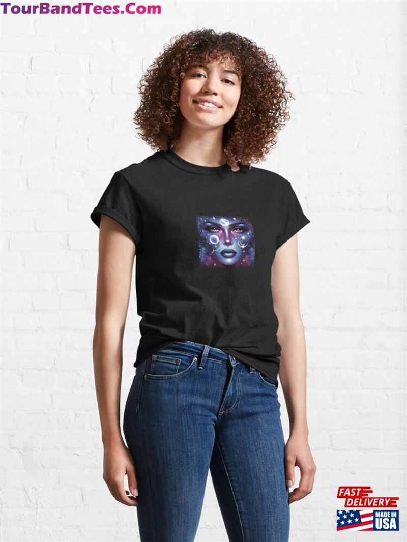 Space Woman Face Art Classic T-Shirt Unisex Sweatshirt 29Uf211999 – Utopia Fashion