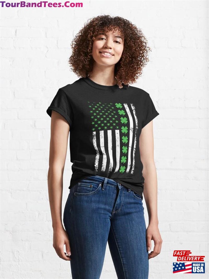 St Patrick’S Day American Flag Classic T-Shirt Hoodie Unisex 29Uf191937 – Utopia Fashion