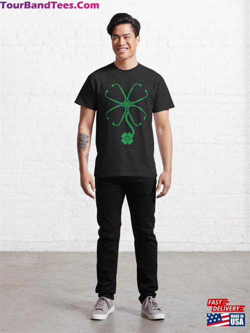 Stethoscope Clover St Patricks Day Classic T-Shirt Unisex 29Uf192168 – Utopia Fashion