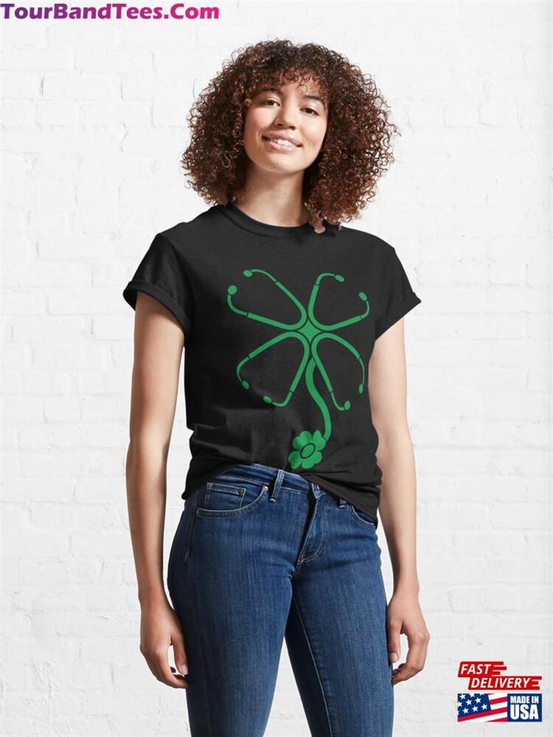 Stethoscope Clover St Patricks Day Classic T-Shirt Unisex 29Uf192168 – Utopia Fashion