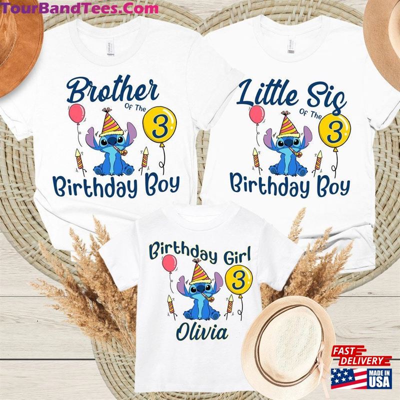 Stitch Birthday Family Shirts Boy Girl T-Shirt Classic 29Uf193897 – Utopia Fashion