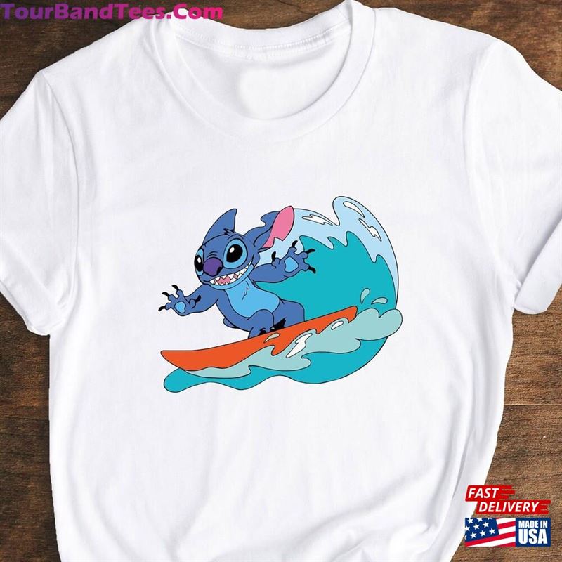 Stitch Snack Surfing Disneyland Shirt Disney Vacation Trip T-Shirt Cute Classic Unisex 29Uf206464 – Utopia Fashion