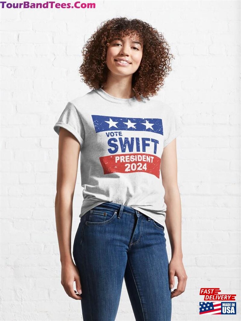 Swift Vote For President Style Name Tag Design Classic T-Shirt Hoodie 29Uf191522 – Utopia Fashion