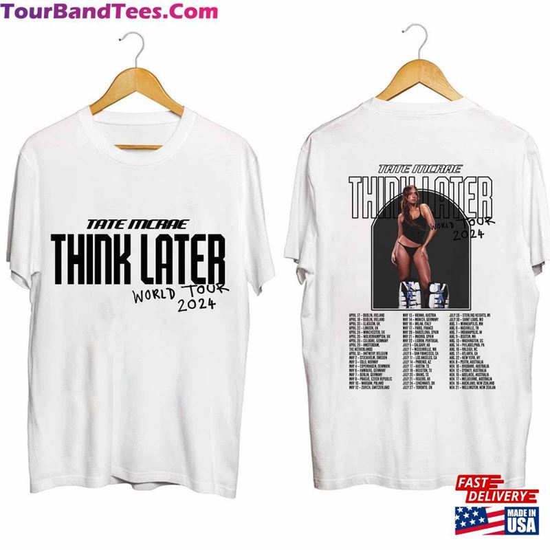 Tate Mcrae The Think Later World Tour Shirt Fan Concert Sweatshirt T-Shirt 29Uf211781 – Utopia Fashion