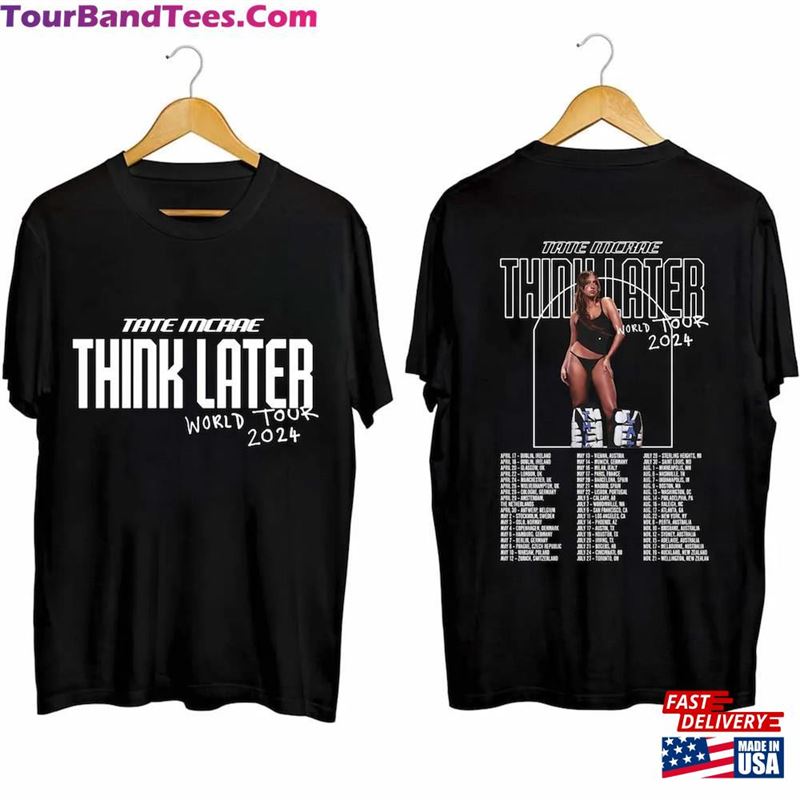 Tate Mcrae The Think Later World Tour Shirt Fan Concert Sweatshirt T-Shirt 29Uf193365 – Utopia Fashion