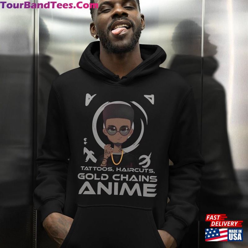 Tattoos Haircuts Gold Chains Anime T-Shirt Or Hoodie Boy Sweatshirt Gift For Lover 29Uf206567 – Utopia Fashion