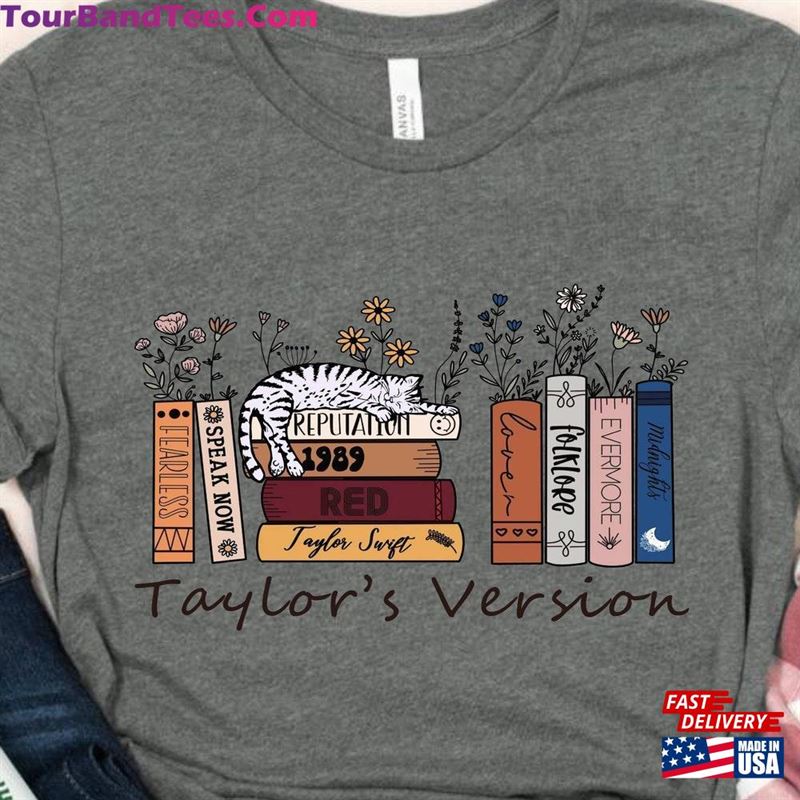 Taylor’S Version Music Albums As Books T-Shirt Fun Lover Gift Swiftie Concert Tee Sweatshirt 29Uf206720 – Utopia Fashion