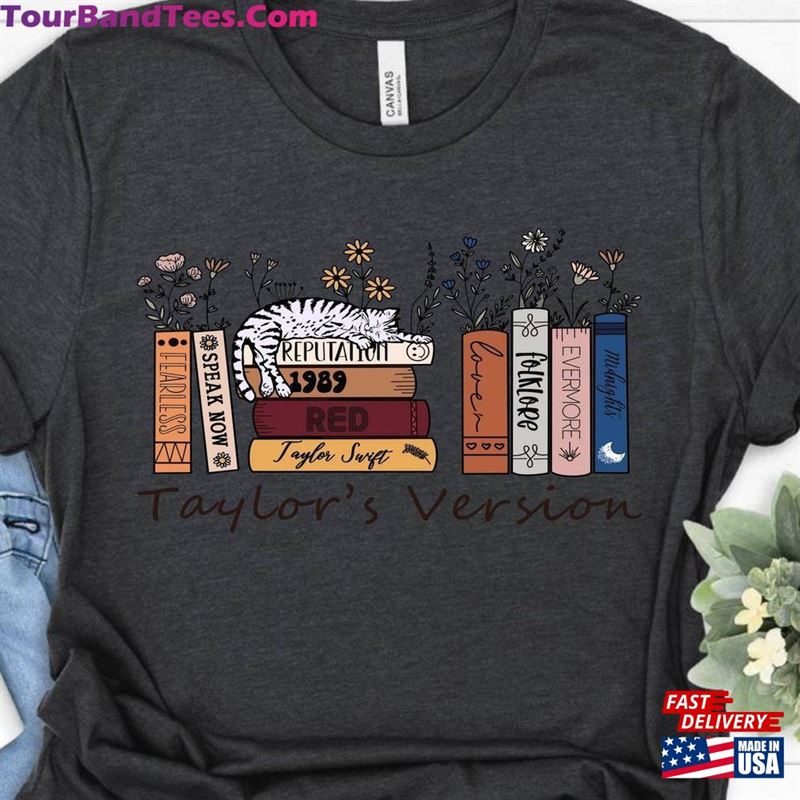 Taylor’S Version Music Albums As Books T-Shirt Fun Lover Gift Swiftie Concert Tee Sweatshirt 29Uf206720 – Utopia Fashion