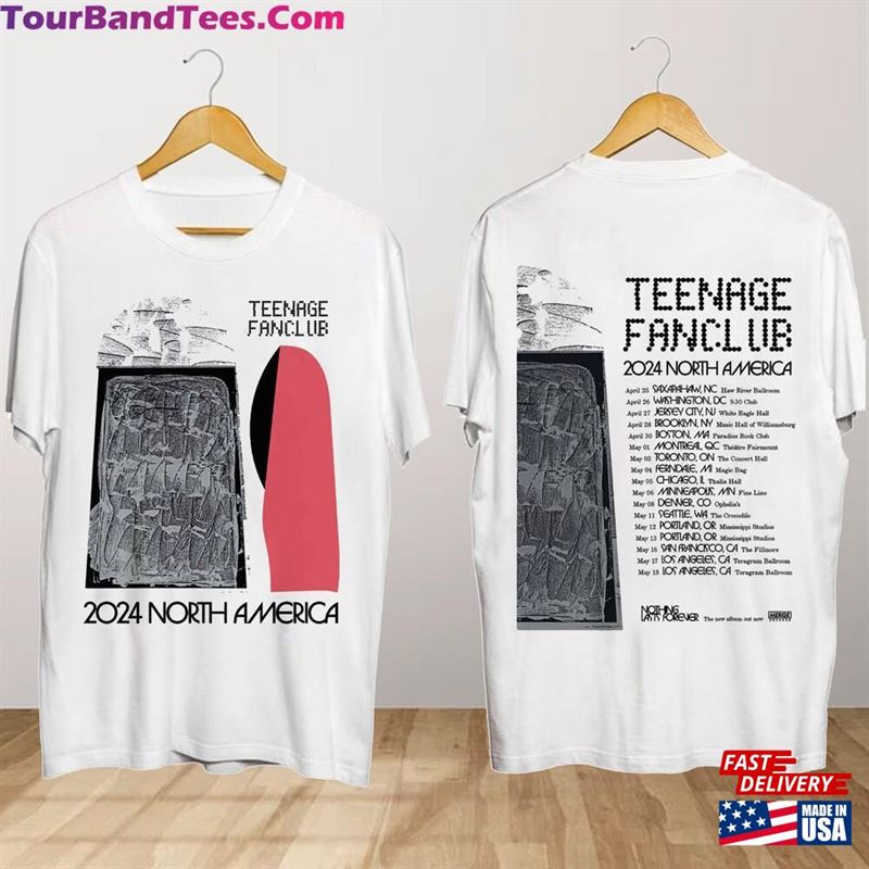 Teenage Fanclub North America Tour Shirt Concert T-Shirt Classic 29Uf194009 – Utopia Fashion