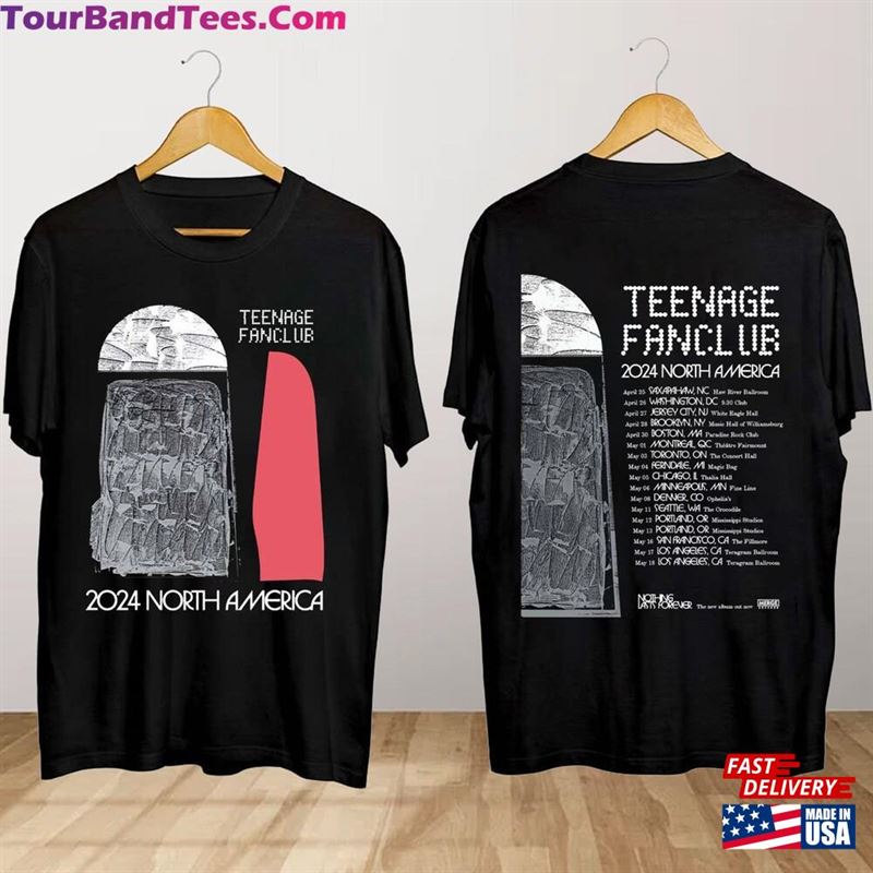 Teenage Fanclub North America Tour Shirt Concert T-Shirt Classic 29Uf194009 – Utopia Fashion