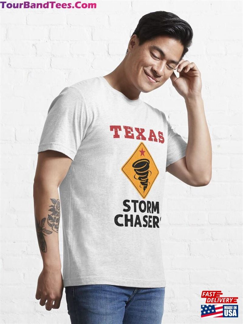 Texas Storm Chasers Tornado Tornadoes Essential T-Shirt Unisex 29Uf191759 – Utopia Fashion