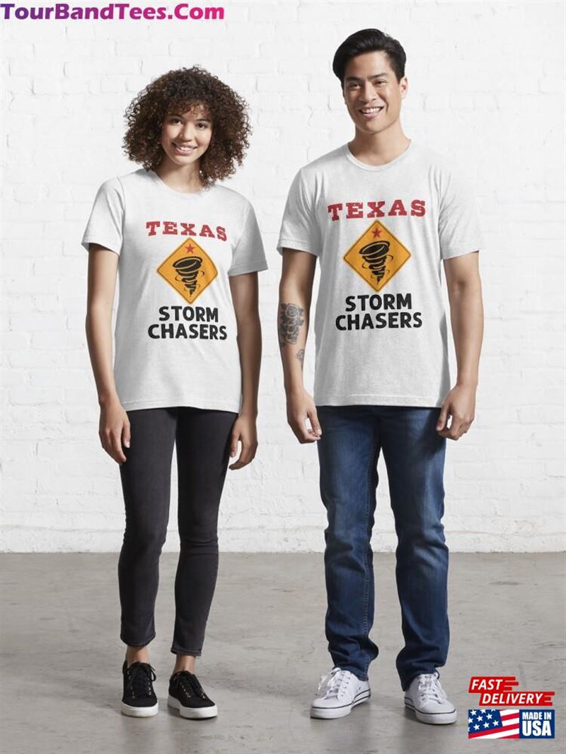 Texas Storm Chasers Tornado Tornadoes Essential T-Shirt Unisex 29Uf191759 – Utopia Fashion