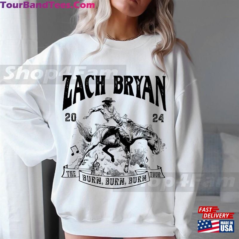 The Burn Tour Shirt For Fan Zach Bryan Printed Tee Hoodie T-Shirt 29Uf193706 – Utopia Fashion