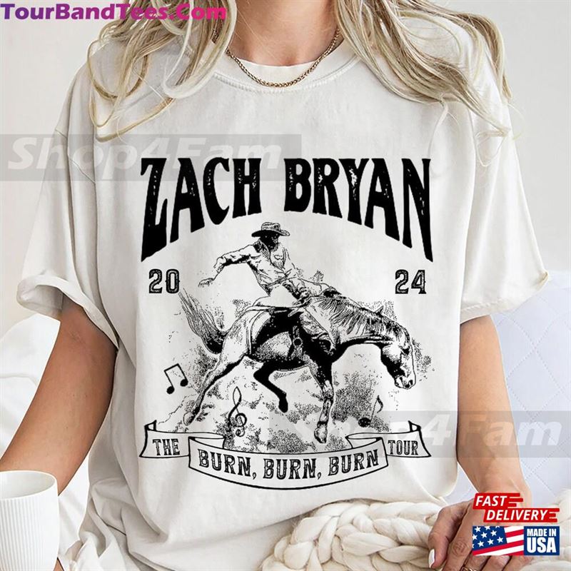 The Burn Tour Shirt For Fan Zach Bryan Printed Tee Hoodie T-Shirt 29Uf193706 – Utopia Fashion