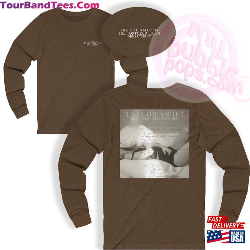 The Chairman Of Tortured Poets Department (Taylor Swift 2024) Long Sleeve Shirt Classic T-Shirt 29Uf191539 – Utopia Fashion