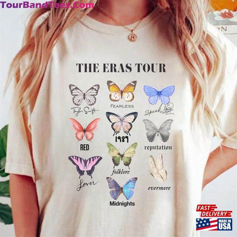 The Eras Tour Butterfly Vintage Shirt T-Shirt Classic 29Uf206918 – Utopia Fashion