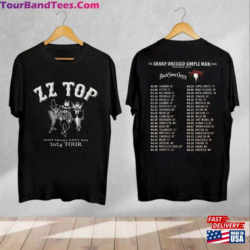 The Sharp Dressed Simple Man Zz Top Amp Lynyrd Skynyrd Tour Shirt Sweatshirt T-Shirt 29Uf206533 – Utopia Fashion