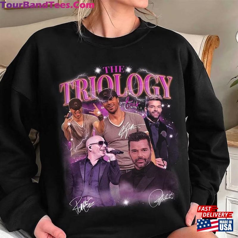 The Trilogy Tour Enrique Iglesias X Pitbull Ricky Martin T-Shirt Concert Shirt Classic Sweatshirt 29Uf193082 – Utopia Fashion