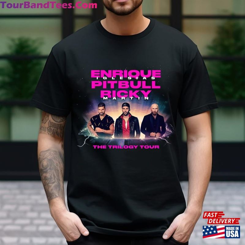 The Trilogy Tour Enrique Iglesias X Pitbull Ricky Martin T-Shirt Concert Shirt Hoodie Unisex 29Uf201459 – Utopia Fashion