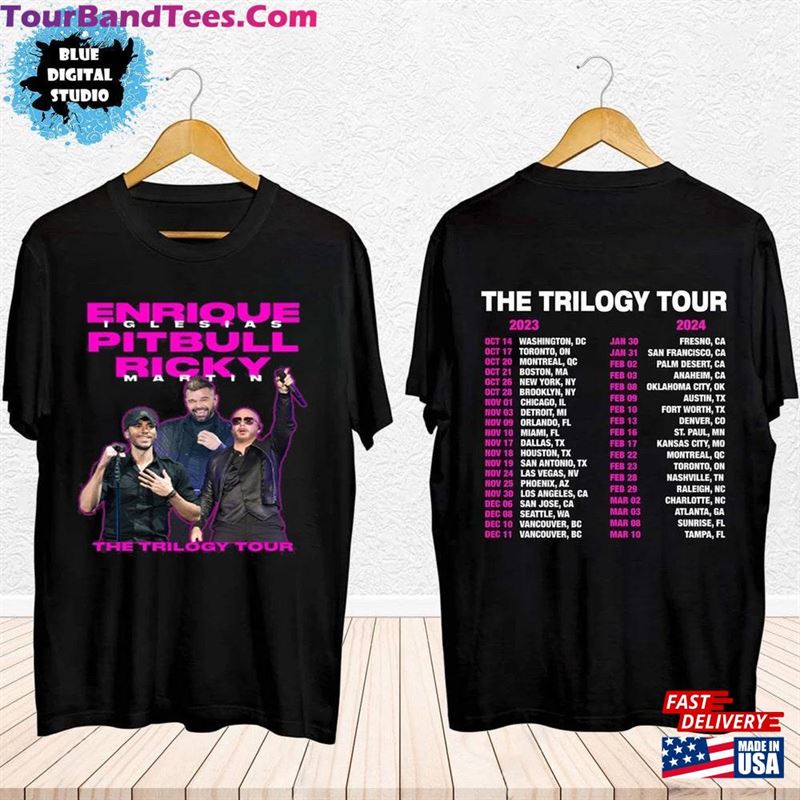 The Trilogy Tour Enrique Iglesias X Pitbull Ricky Martin T-Shirt Concert Shirt Sweatshirt 29Uf193504 – Utopia Fashion