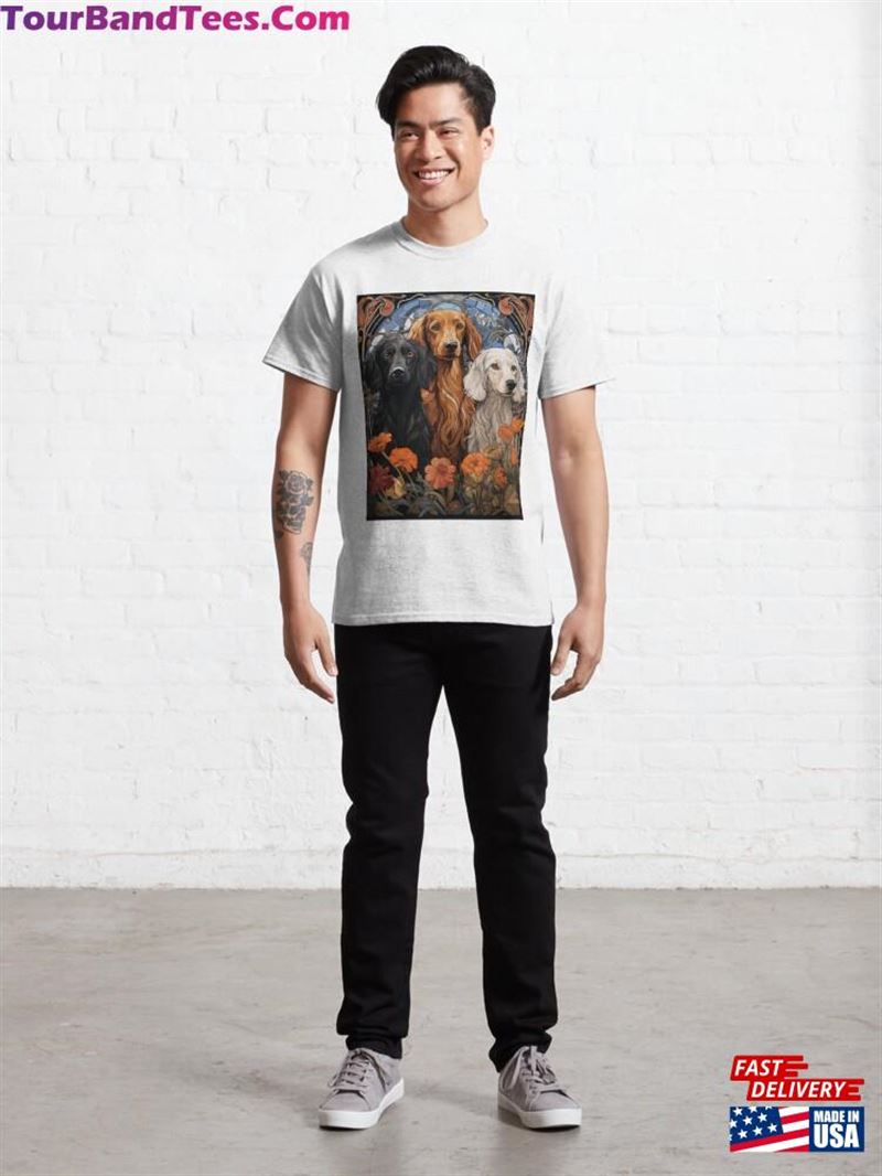 Three Very Good Dogs Art Nouveau Style Classic T-Shirt Hoodie 29Uf201950 – Utopia Fashion