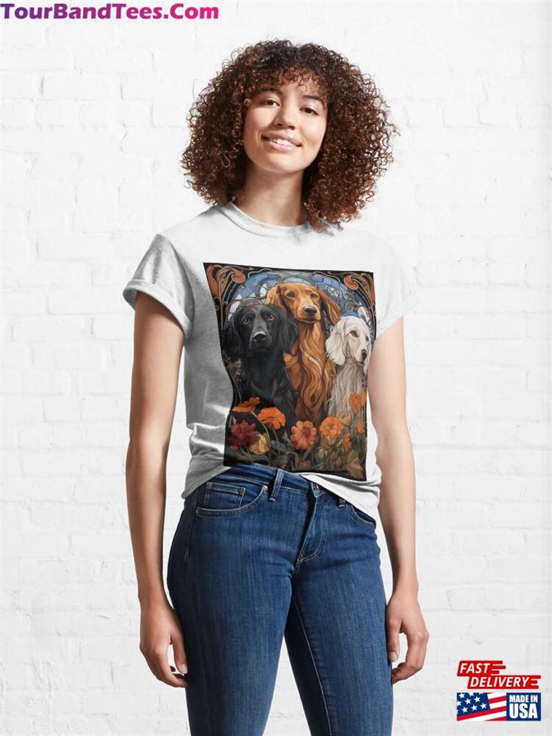 Three Very Good Dogs Art Nouveau Style Classic T-Shirt Hoodie 29Uf201950 – Utopia Fashion