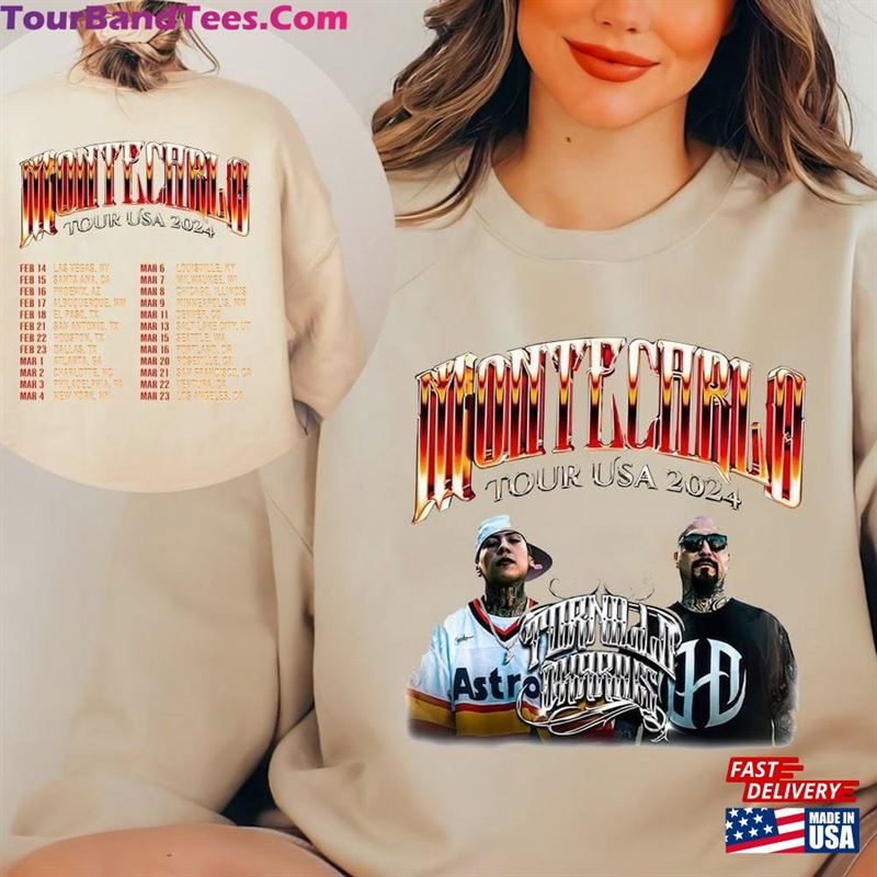 Tornillo Montecarlo Tour Usa Shirt Rapper Concert Fan T-Shirt Sweatshirt Unisex Hoodie 29Uf201582 – Utopia Fashion