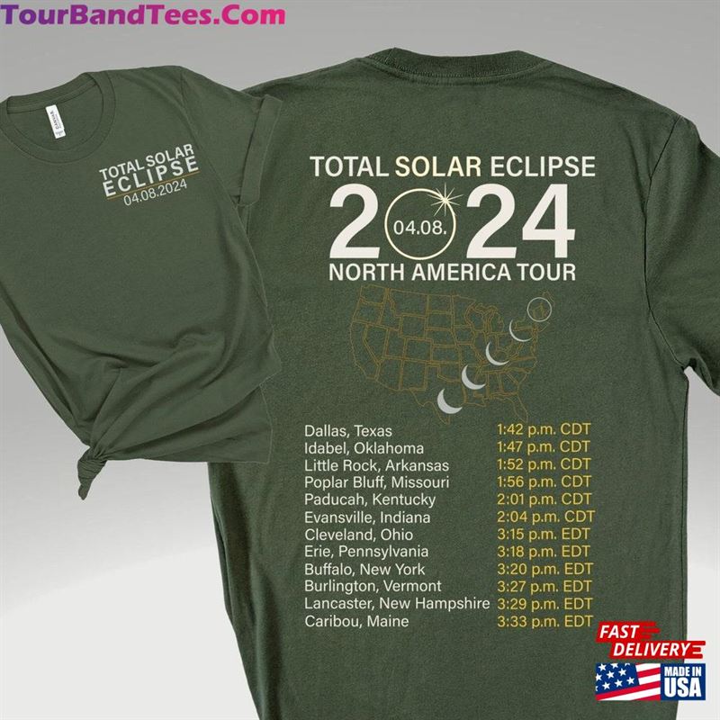 Total Solar Eclipse April 8Th North America Tour Shirt Classic T-Shirt 29Uf194519 – Utopia Fashion