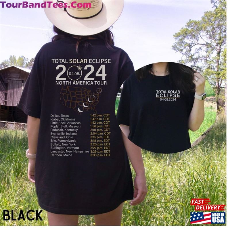 Total Solar Eclipse April 8Th North America Tour Shirt Classic T-Shirt 29Uf194519 – Utopia Fashion