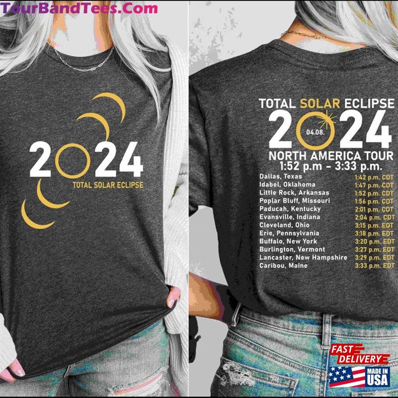 Total Solar Eclipse Shirt Double Sided T-Shirt Classic 29Uf194187 – Utopia Fashion