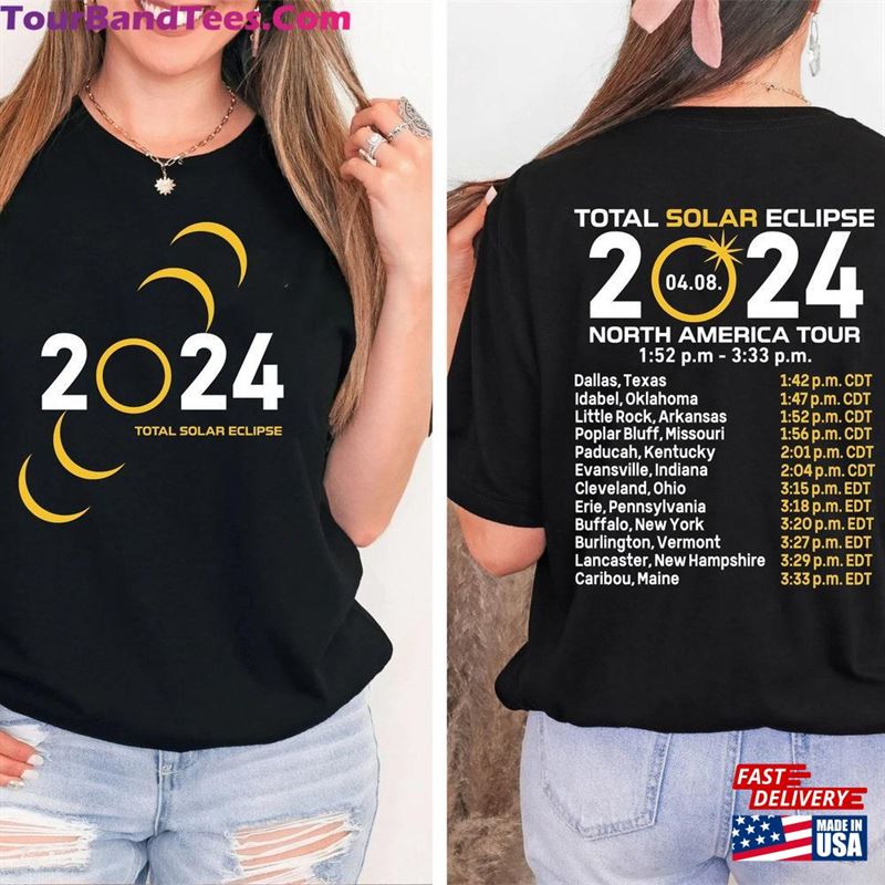 Total Solar Eclipse Shirt Front And Back April 8Th Hoodie Sweatshirt 29Uf194135 – Utopia Fashion