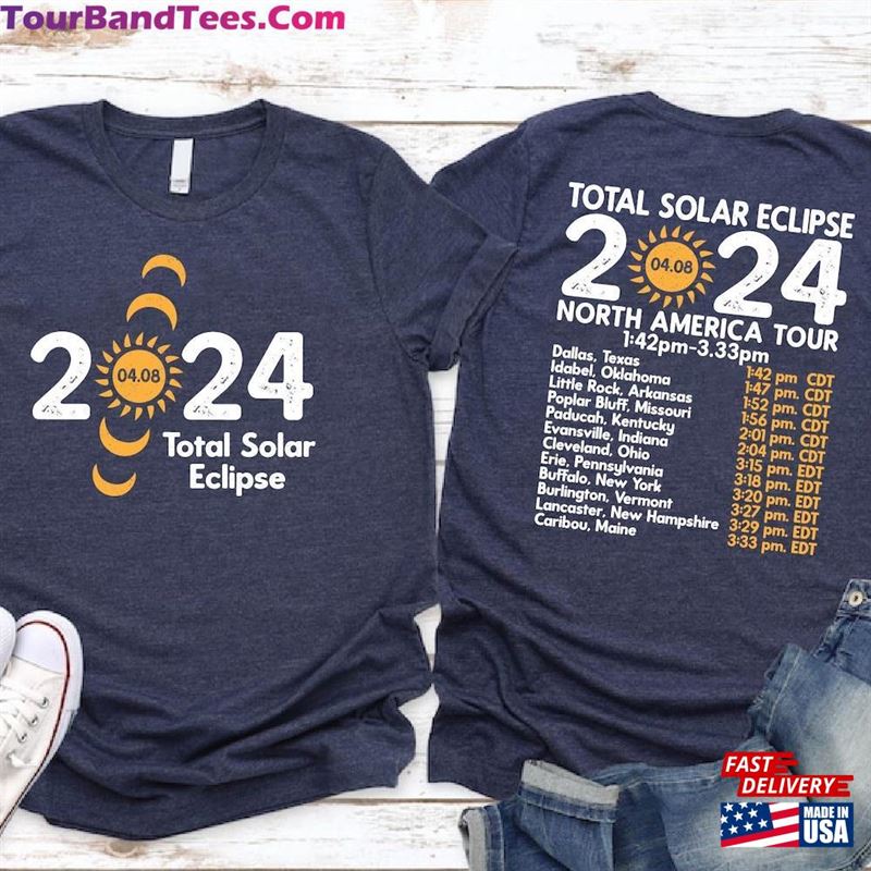 Total Solar Eclipse Shirt Matching Family Shirts Double Sweatshirt T-Shirt 29Uf194219 – Utopia Fashion